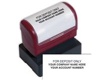 Endorsement Stamp - Pre-Inked, Custom Layout