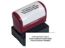 Pre-Inked Endorsement Stamp - Custom Layout
