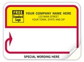 Continuous Mailing Label RD/YW Blank