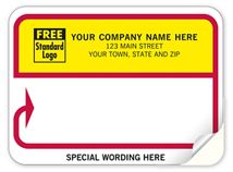 Continuous Mailing Label RD/YW Blank