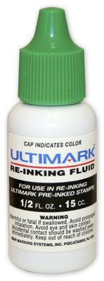Green Ink Refill for Pre-Inked Stamp D2235