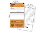 Repair Tags, Service, Orange, Detachable Claim Check
