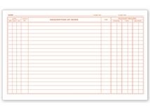 Dental Continuation Exam Records, 2 Sided, Card Style