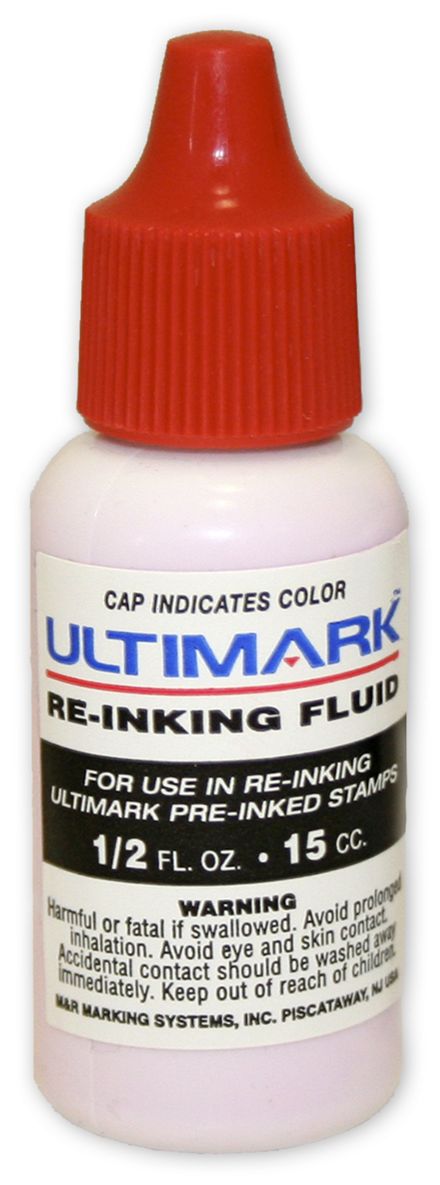 Red Ink Refill for Pre-Inked Stamp