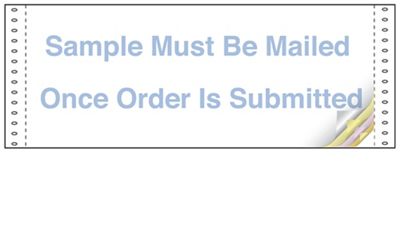 Custom Continuous Form 9.5 x 5.5 D7093