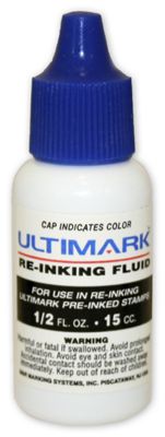 Blue Ink Refill for Pre-Inked Stamp D8