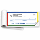 Gift Certificates,  Booked,  Carbonless, Primary Color D854B