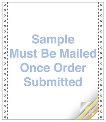 Custom Continuous Form 9.5 x 8.5 D9199