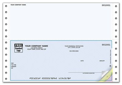 Continuous 6 1/2 Checks, Compatible with Sage 50 Peachtree DCB103
