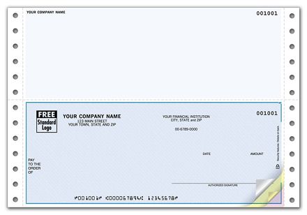 Continuous 6 1/2 Checks, Compatible with Peachtree
