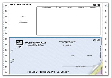 Continuous Bottom 6 1/2 Accounts Payable Check