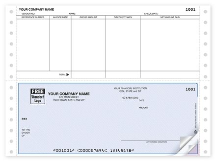 Continuous Accounts Payable Check, Compatible with ACCPAC