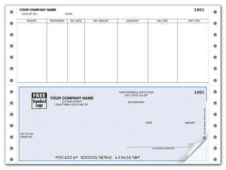 Continuous Bottom Accounts Payable Check