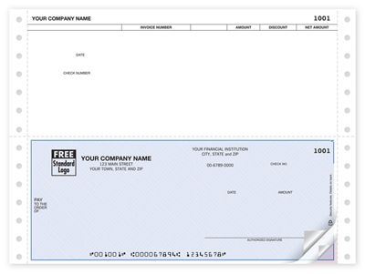 Continuous Bottom Accounts Payable Check DCB209