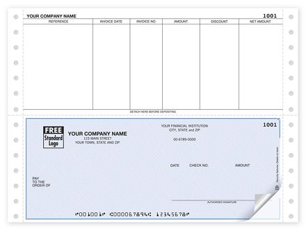 Continuous Bottom Accounts Payable Check