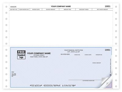 Continuous Bottom Accounts Payable Check DCB211