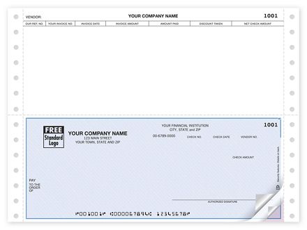 Continuous Bottom Accounts Payable Check
