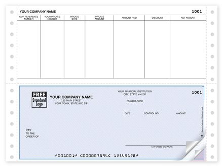 Continuous Bottom Accounts Payable Check