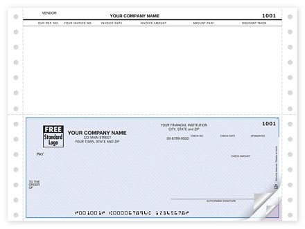 Continuous Bottom Accounts Payable Check