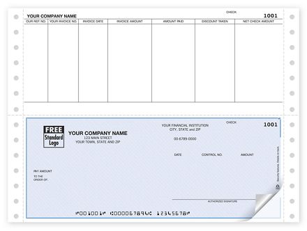Continuous Bottom Accounts Payable Check