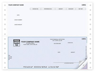 Continuous Bottom Accounts Payable Check DCB243