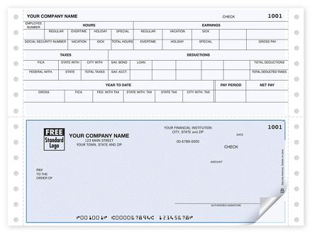 Continuous Bottom Payroll Check