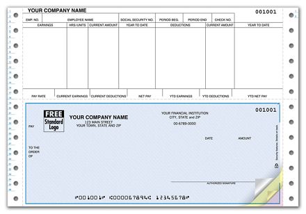 Continuous Bottom 6 1/2 Payroll Check