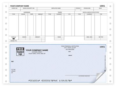 Continuous Bottom Payroll Check