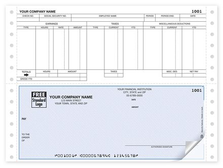 Continuous Bottom Payroll Check