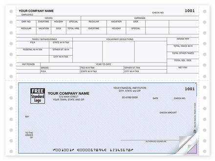Continuous Bottom Payroll Check