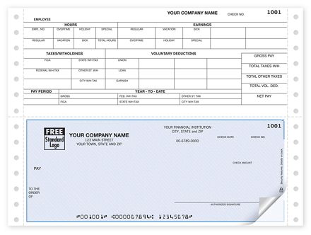 Continuous Bottom Payroll Check