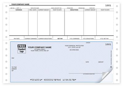 Continuous Bottom Payroll Check