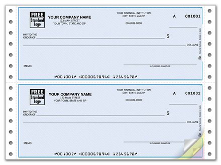 Continuous 3 1/2 Multi-Purpose Check, Lined