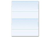 Laser 2-Up Check, 11 Sheet, Blank Stock