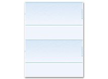 Laser 2-Up Check, 11 Sheet, Blank Stock