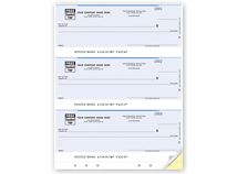 Lined & Hole-Punched 3-Up Laser Multipurpose Check