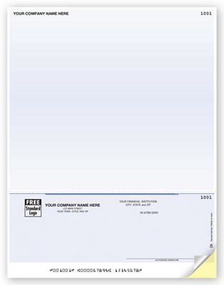Laser Bottom Payroll Check, 7.5" Voucher, DLB368