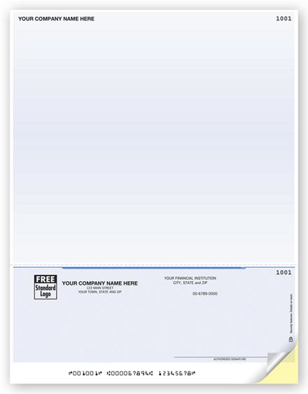 Laser Bottom Payroll Check, 7.5 Voucher