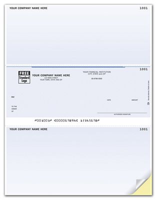 Laser Middle Checks, Sage 50 Peachtree for DOS Compatible DLM105