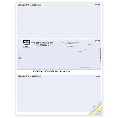 Laser Middle Checks, Compatible with Sage 50 - Peachtree, DLM145