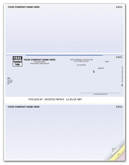 Laser Middle Checks, Compatible with Sage 50 - Peachtree