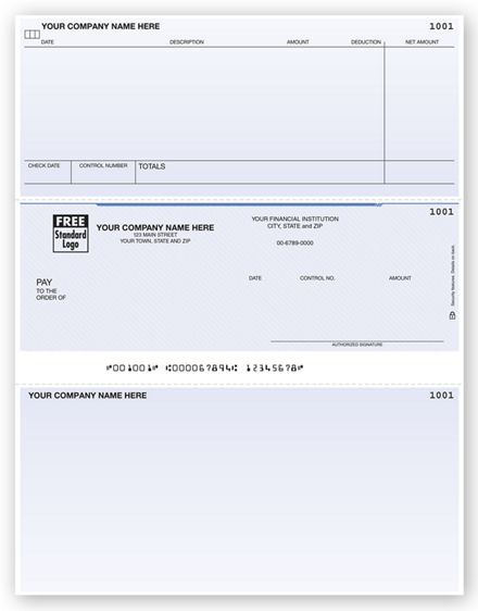 Laser Middle Accounts Payable Check