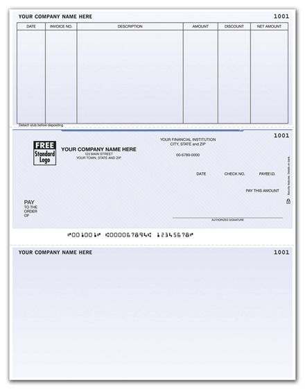 Laser Middle Accounts Payable Check