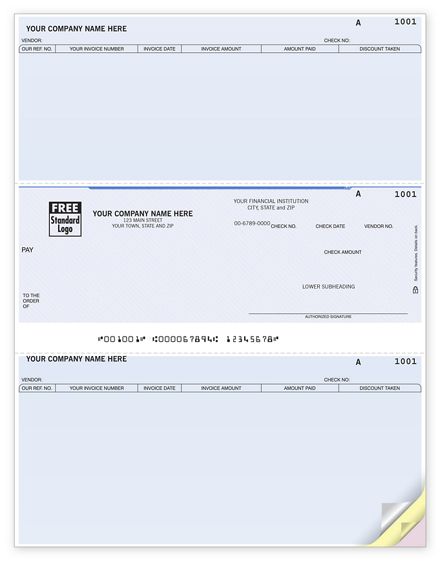 Laser Middle Accounts Payable Check