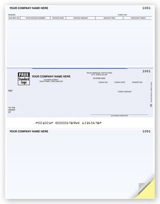 Laser Middle Accounts Payable Check DLM232