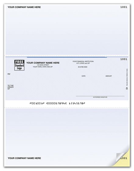 Laser Middle Checks, One Write Plus Compatible