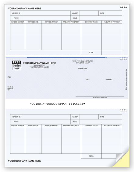Laser Accounts Payable Check, One Write Plus Compatible