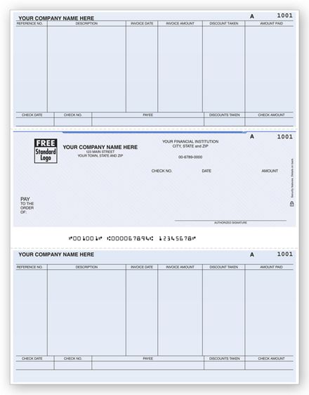 Laser Middle Accounts Payable Check