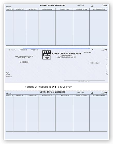 Laser Middle Accounts Payable Check