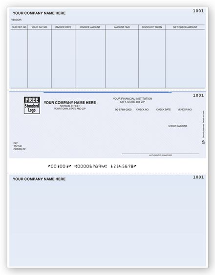 Laser Middle Accounts Payable Check